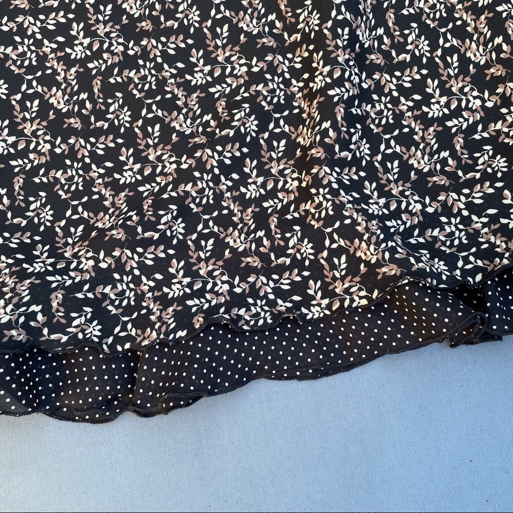 Vintage 90s Floral Overlay Skirt - Picture 6 of 9